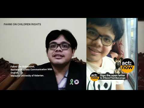 Fahmi on Children Rights | UNICEF's Young Leaders Programme Malaysia