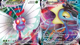 Butterfree VMAX Vs Inteleon VMAX Pokemon TCG Battle