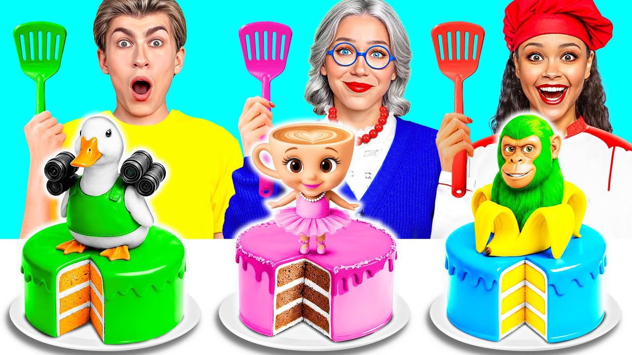 自分 VS おばあちゃんの料理チャレンジ | ブレインロットバトル Jelly DO Challenge