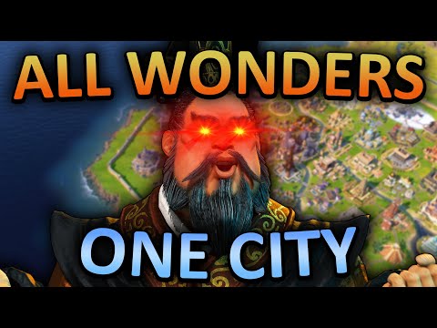 I built EVERY Wonder in ONE CITY in Civ 6 on the HARDEST difficulty in one single game.