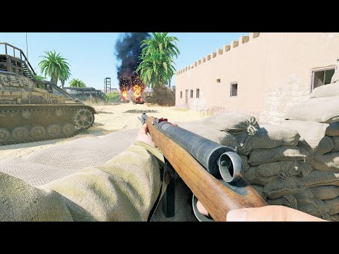 Enlisted Gameplay - Italian/German Forces VS British/U.S. Forces - Fortress - Battle of Tunisia