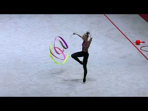 Viktoriia Onopriienko UKR Ribbon AA FINAL EUROPEAN CHAMPIONSHIPS 2023