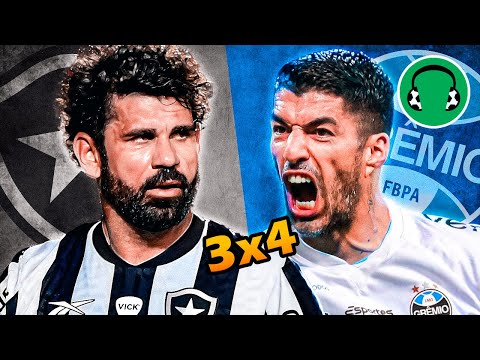 ♫  4x3 - VIRADA ÉPICA DO GRÊMIO NO BOTAFOGO (com show de Luisito!) | Paródia Lapada Dela