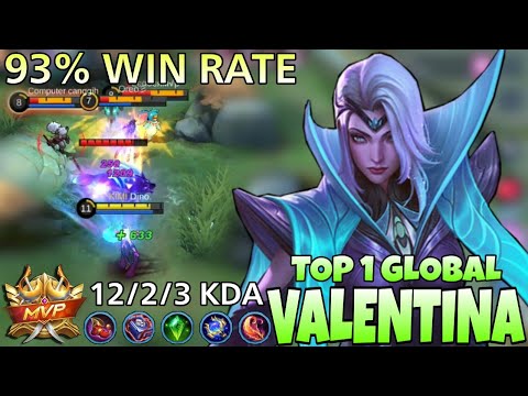 VALENTINA 93% WIN RATE! VALENTINA BEST BUILD 2022 | TOP 1 GLOBAL VALENTINA GAMEPLAY | MOBILE LEGENDS