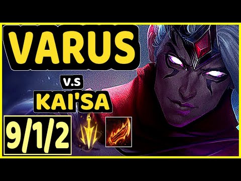 DEáDLY (VARUS) vs KAI'SA - 9/1/2 KDA BOTTOM ADC CHALLENGER GAMEPLAY - EUW