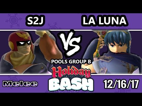 Holiday Bash SSBM - Tempo | S2J (Captain Falcon) VS MSF | La Luna (Marth) - Melee Pools