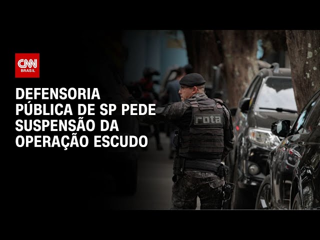 Defensoria Pública pede suspensão da Operação Escudo | CNN NOVO DIA