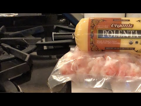 Seafood polenta