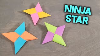 How to Make a Paper Ninja Star - Easy Shuriken Throwing Star