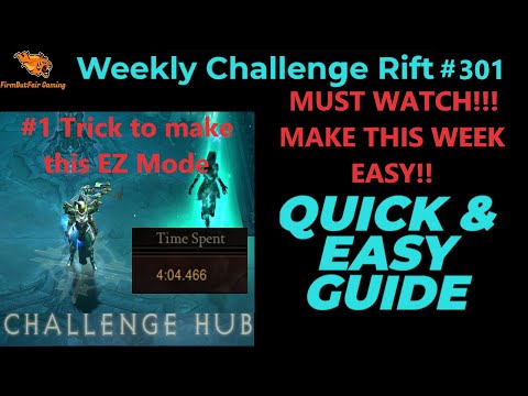 Diablo 3: NA Challenge Rift #301 - Rift Made Easy! Must Watch! (Rank #2)