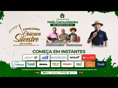 Helio Comunidades no Rádio e na TV - 11/01/26 - Cavalgada Chácara Silvestre - N. Esperança do Sud PR