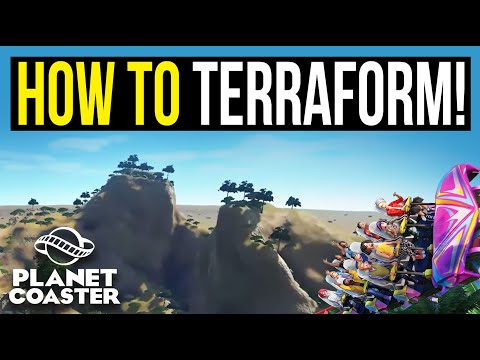 HOW TO Terraform Plus Tips on Creating Mountains and Lakes!  #PlanetCoaster