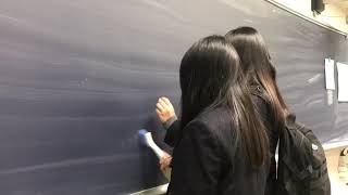 【やってみた】黒板にお尻のあなフック書いてみた