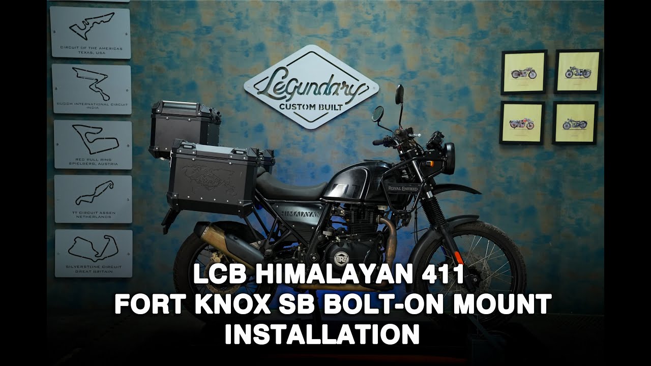 LCB Fort Knox SB Bolt-On Mounts installation on Royal Enfield Himalayan 411