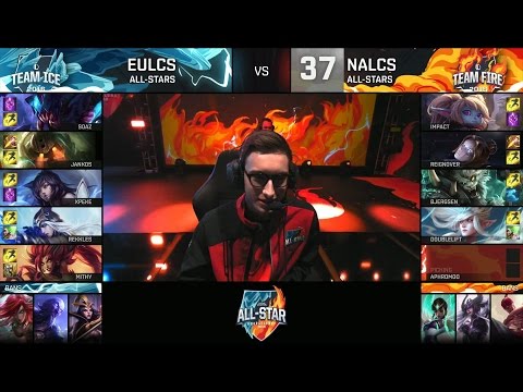 Bjergsen vs xPeke - NALCS vs EULCS - ALL STAR 2016