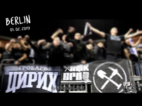 Grobarska podrška u Berlinu | Alba - Partizan, 05.02.2019.