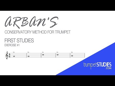 Arban's Trumpet Method, First Studies, Ex 01