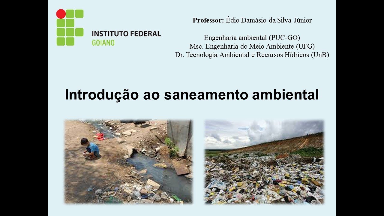 Introdução ao saneamento ambiental