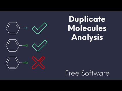 Duplicate Molecules Analysis Tutorial in ChemMaster for Drug Design Workflows