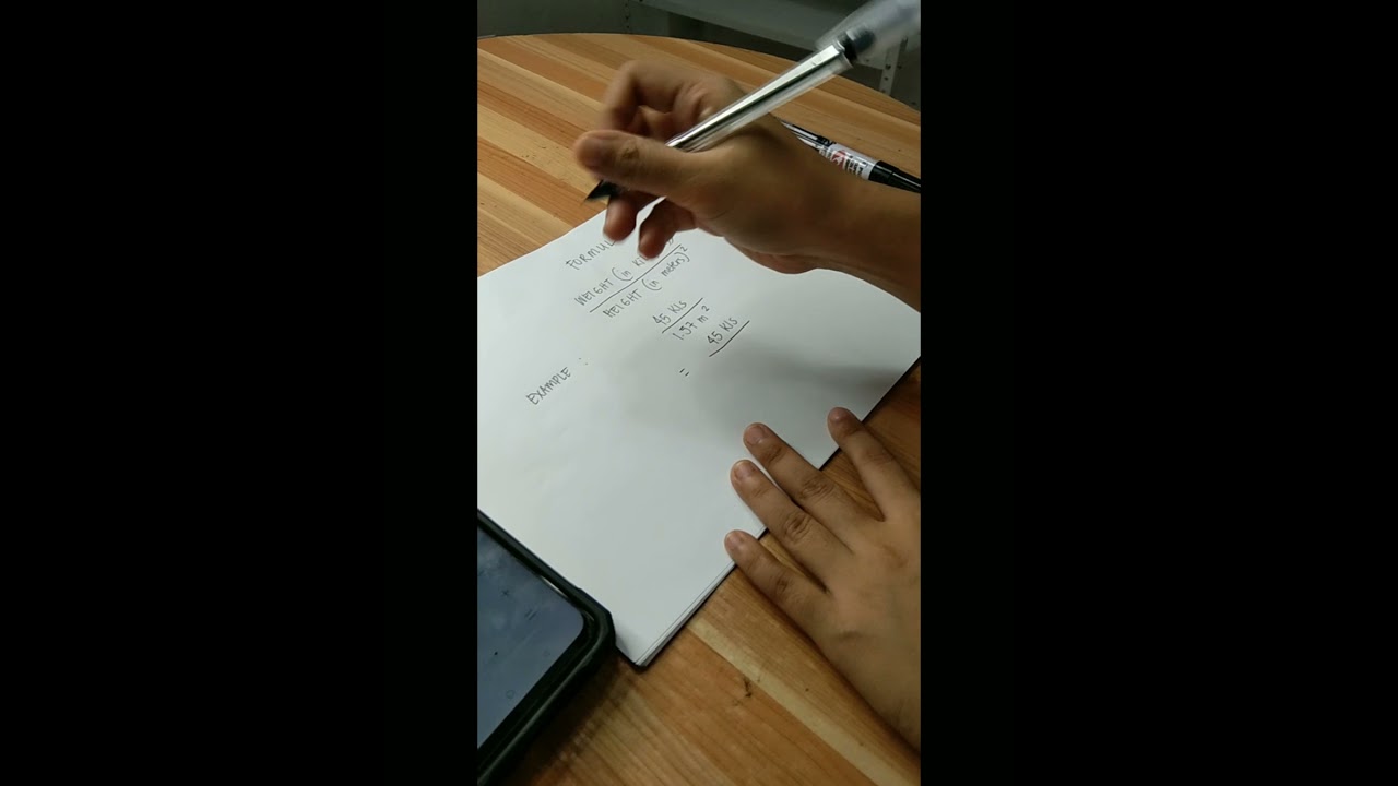 Physical Fitness Test- Instructional Video About Body Mass Index (BMI)