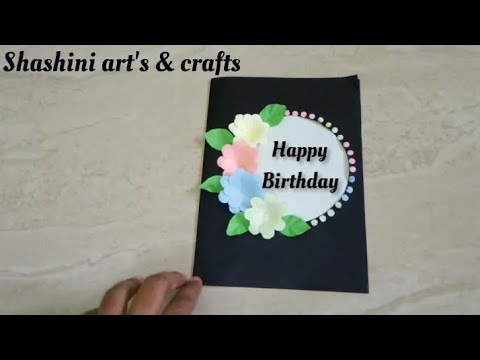 Birthday greeting card / shashini art's & crafts