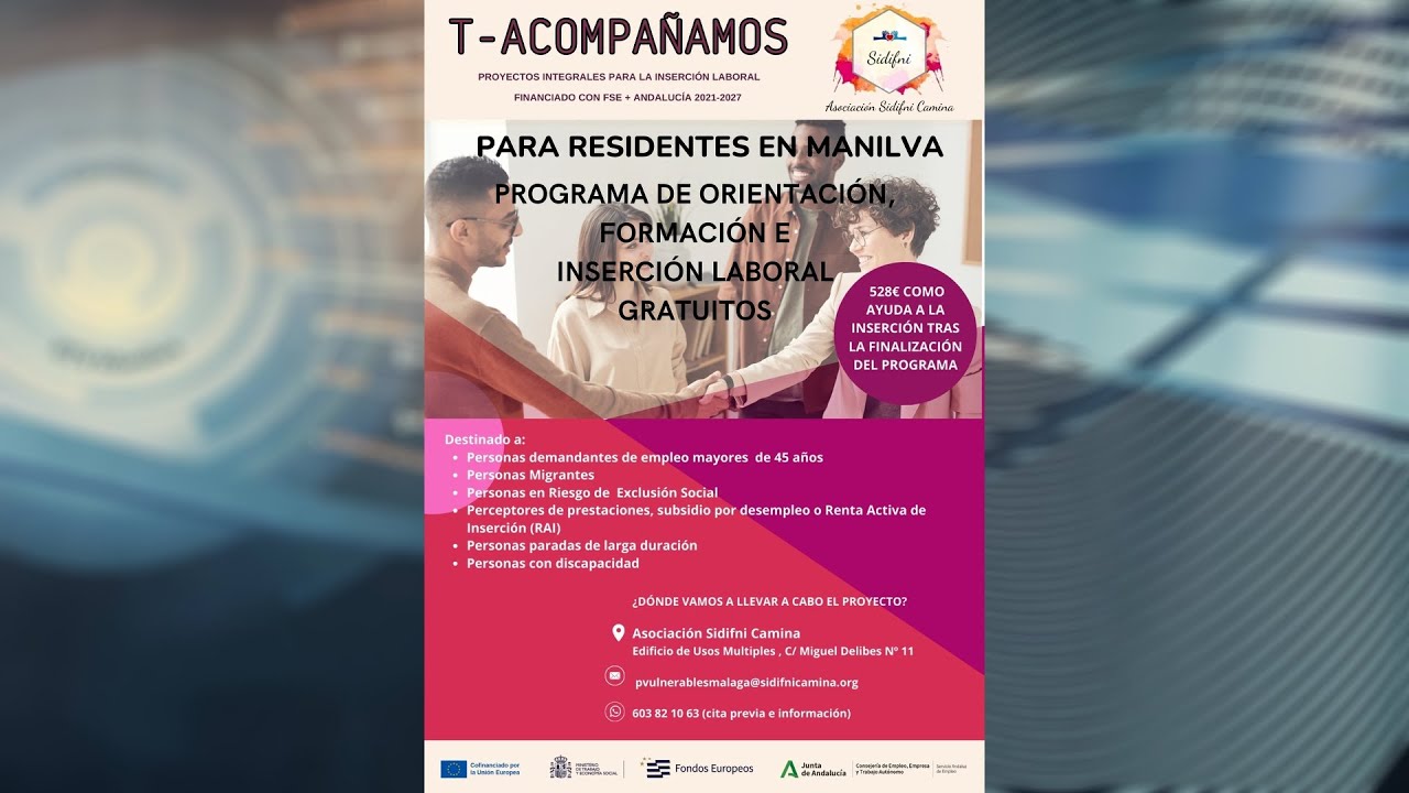 Programa de Inserción laboral T-acompañamos