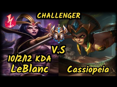 S04 Sertuss (LEBLANC) vs CASSIOPEIA - 10/2/12 KDA MID CHALLENGER GAMEPLAY - EUW v9.7