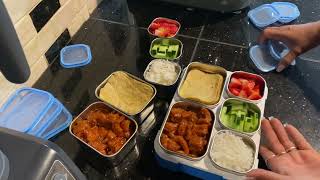 Usando la lonchera de acero inoxidable bento