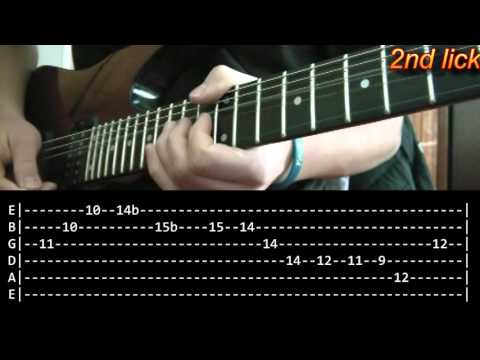 Comfortably Numb Guitar Solo Lesson 1/2 - Pink Floyd (with tabs)