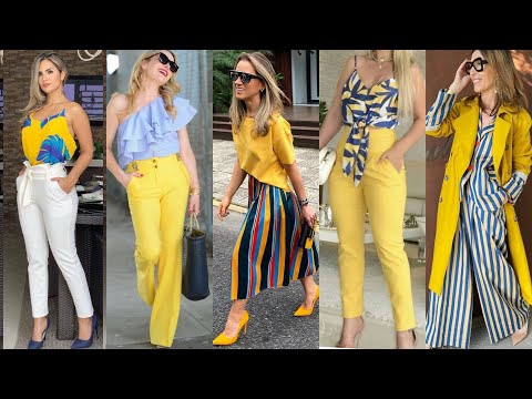 MODA 2022 MUJER LOOKS COLOR AMARILLO CÓMO COMBINAR EL COLOR AMARILLO MODA 2022 MUJER TENDENCIAS 2022