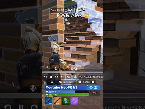 How I 1v3 PWR Alex 🤔#fortnite
