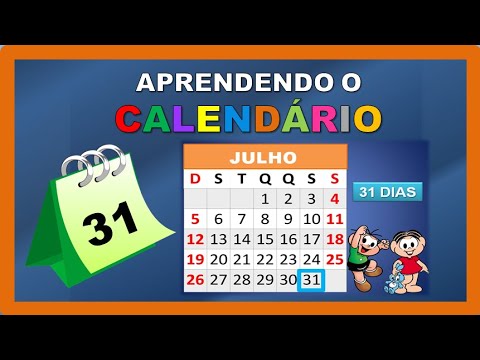 Aprendendo o calendário | Meses do ano | Dias da semana