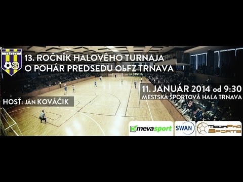 Pozvánka na halový turnaj O pohár predsedu ObFZ Trnava