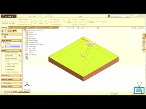 Bidirectional Sweep - SolidWorks 2016
