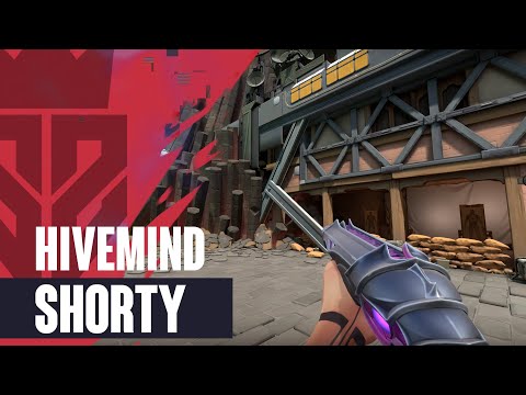 Hivemind Shorty Skin Showcase [4K] - Valorant Battlepass Skins