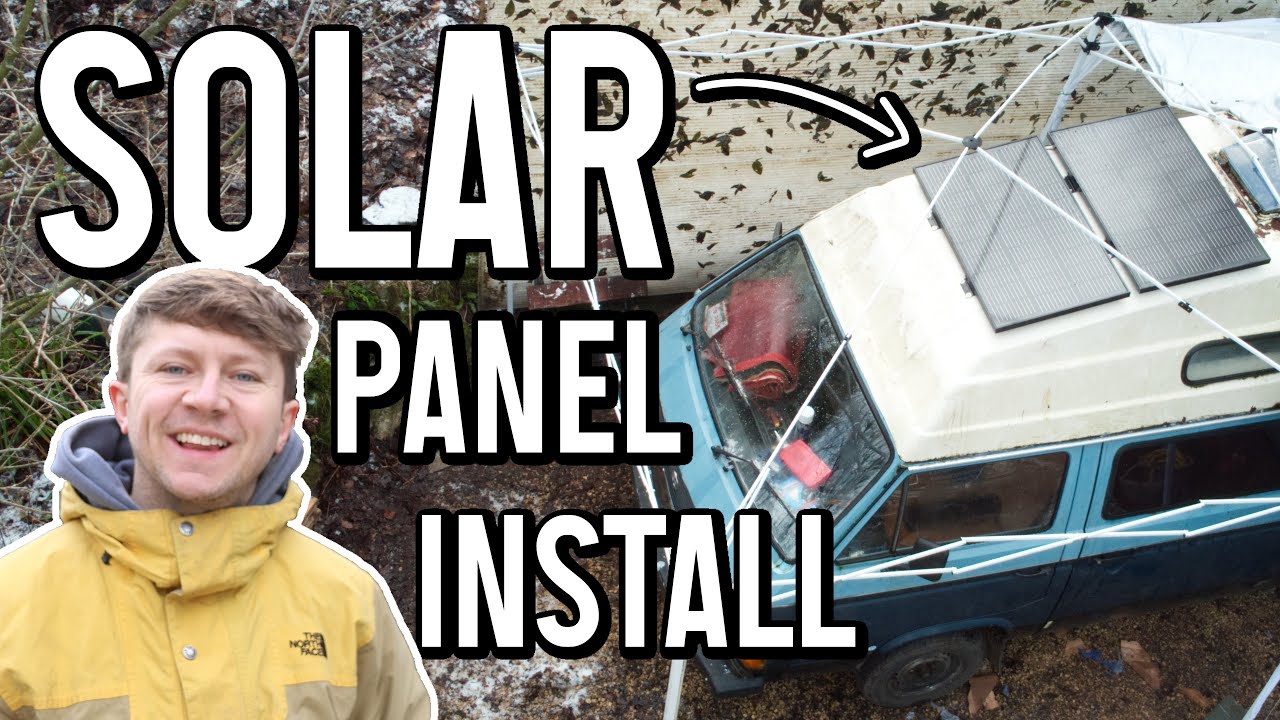Watch video Off Grid Van Conversion - 200w Solar Panel Install (ECOFLOW 2 x 100w Panels). VW T3 Now Off Grid Van Conversion - 200w Solar Panel Install (ECOFLOW 2 x 100w Panels). VW T3