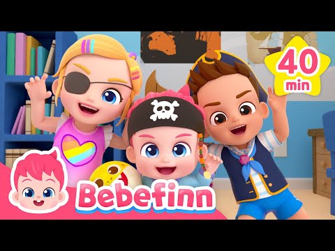 I'm a Pirate 🏴‍☠️ and more songs compilation | Bebefinn Sing Along2 | Nursery Rhymes & Kids Songs