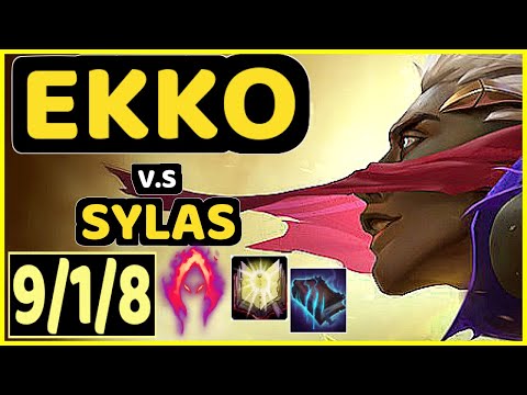 CLID (EKKO) vs SYLAS - 9/1/8 KDA JUNGLE CHALLENGER GAMEPLAY - KR