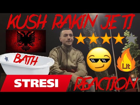 BATH REACTION to  Stresi - Kush Rakin je ti  / SWISS BOY reacts to ALBANIAN RAP / !! + REAL TALK !!