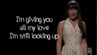Glee - I Won&#39;t Give Up (Lyrics)