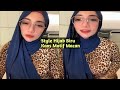 Style Hijab Ketat Tante Cantik Dan Bohay Watermelon Kaos Motif Macan Sexy Hijab Beauty