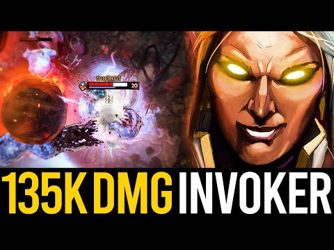 135K DAMAGE INVOKER!! Epic Comeback Game vs Meepo Mid | Dota 2 Invoker