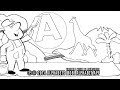 Мультик раскраска азбука - английский песенка для детей и караоке 