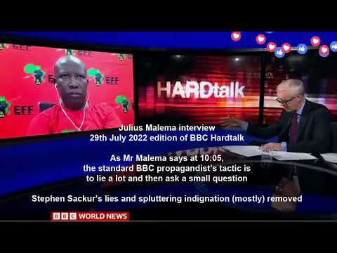Julius Malema on BBC Hard Talk 29-Jul-2022