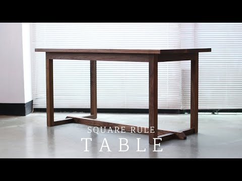SQUARERULE FURNITURE - Making a  Simple Designed Table - Double joint