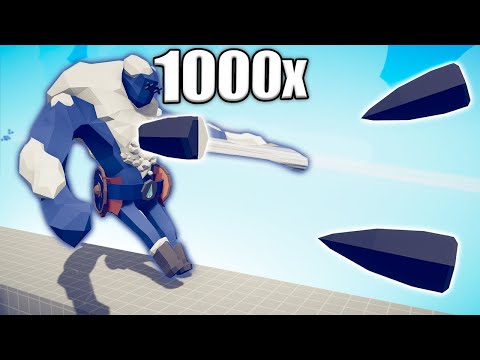 1000x OVERPOWERED TANK vs UNITS - TABS | Totally Accurate Battle Simulator 2023