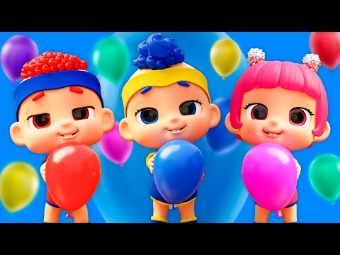 Playing and Learning with Balloons & Baby DB | D Billions Kids Songs