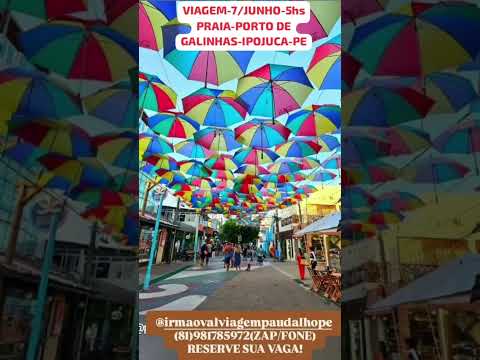VIAGEM/PRAIA-PORTO DE GALINHAS-PE...DOM/07/JUNHO-5hs-RESERVAS:81-981785972/ZAP-IRMÃO VAL-PAUDALHO-PE