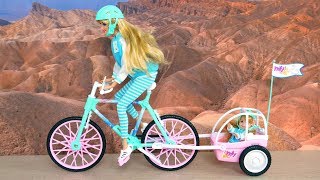 Barbie &amp; Kelly - Bike, Set Fashion ❤️ Barbie&#39;s house Barbie &amp; Kelly boneka Sepeda Boneca Bicicleta