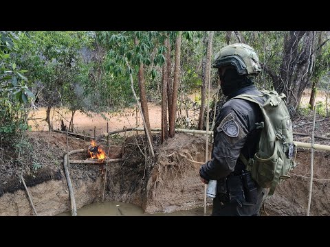 Operativos contra la Minería ilegal en Caucasia, Cáceres y Urrao, en Antioquia. 